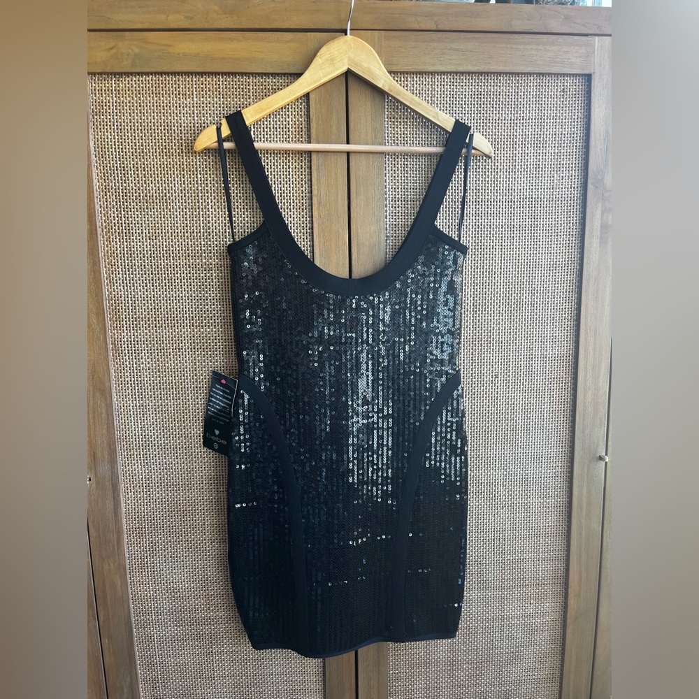 Black Sequined Mini